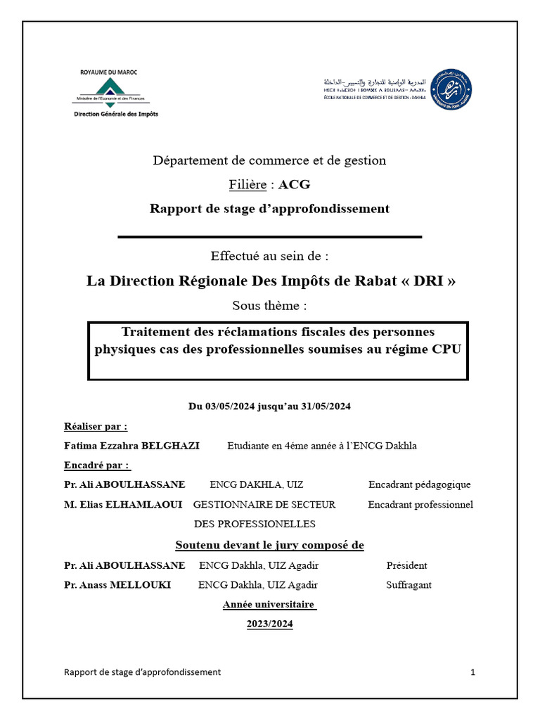 Traitement des réclamations fiscales DRI | PDF | Impôts | Impôt sur le ...