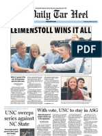 The Daily Tar Heel For February 22, 2012