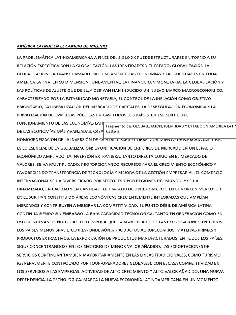 Globalización y Desigualdad en América Latina | PDF | America latina ...