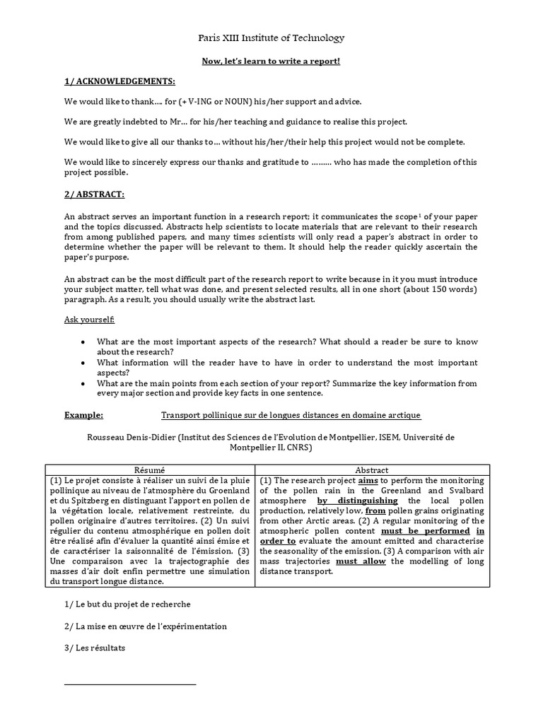 Writing Effective Research Reports | PDF | Abstract (Summary) | Information