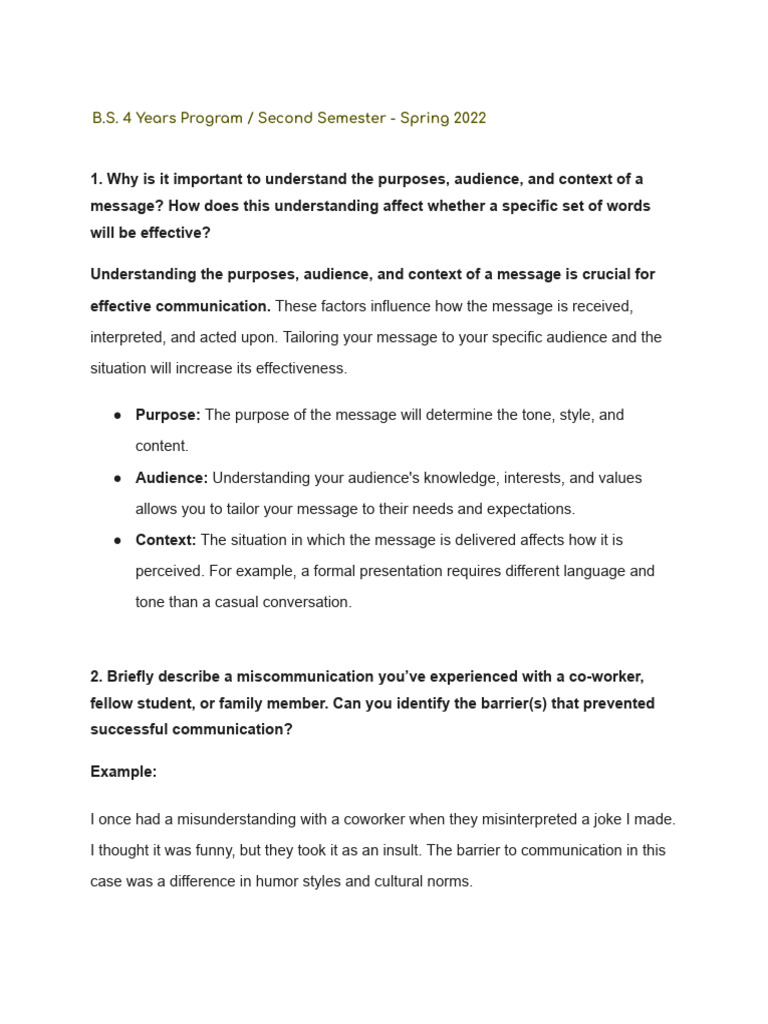 Effective Communication Strategies Guide | PDF | Nonverbal ...