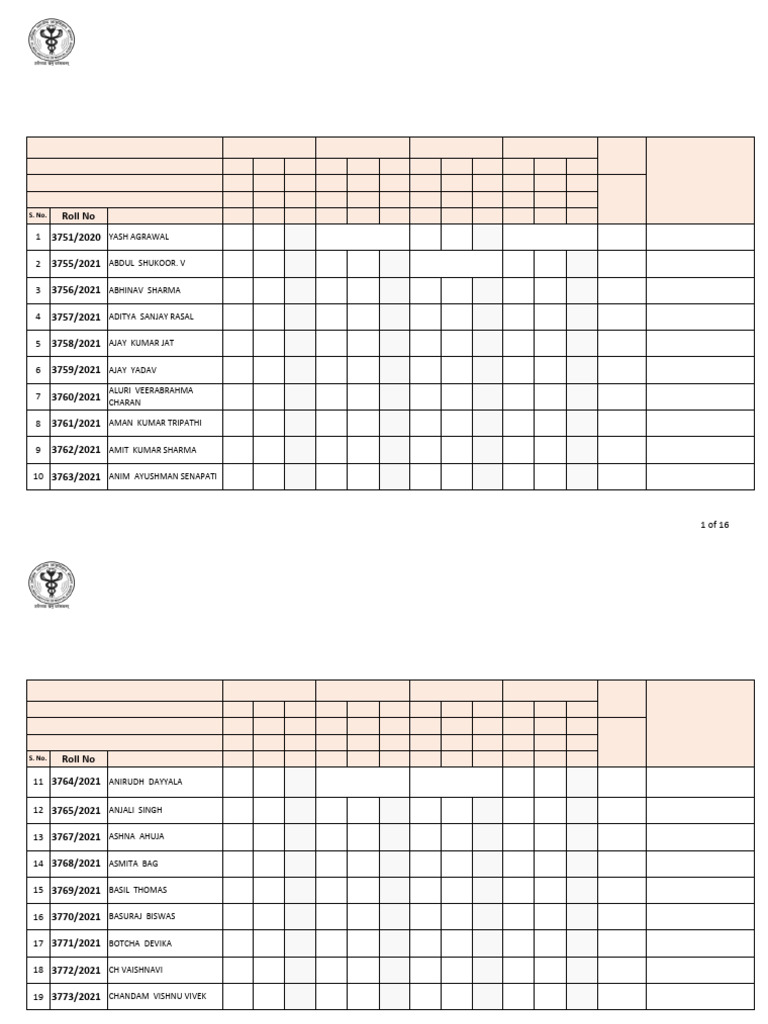 M.B.B.S. Second Professional Exam Results | PDF | Pathology | Medicine