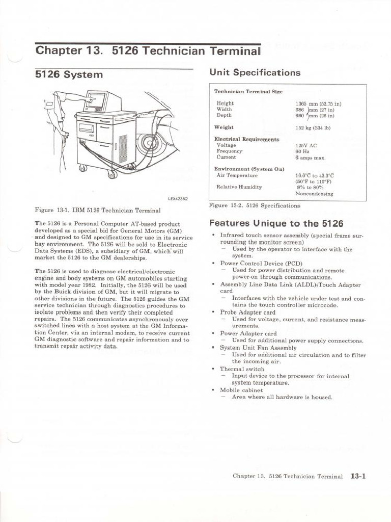 IBM 5126 Technician Terminal | PDF