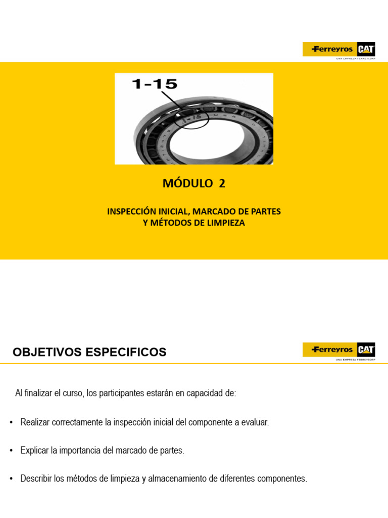 Inspección y Limpieza de Componentes | PDF