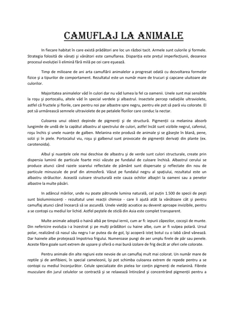 Camuflaj La Animale