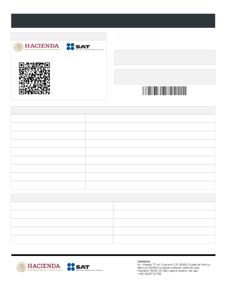 Cédula de Identificación Fiscal 2025 | PDF | Gobierno