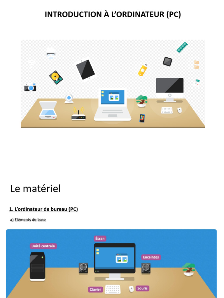 Introduction aux composants PC et périphériques | PDF | USB | Mémoire ...