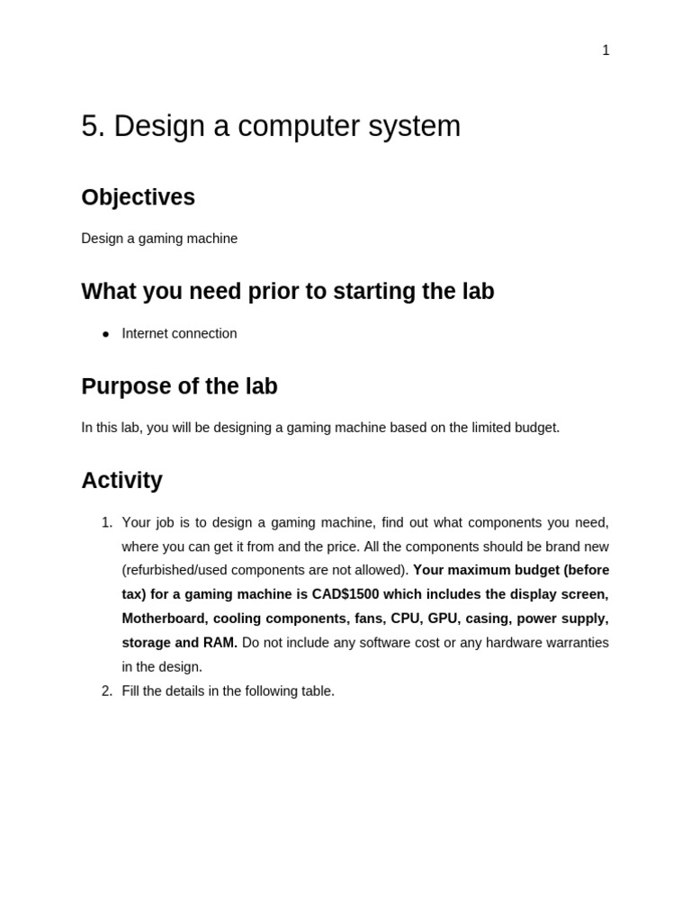 5 Design a computer system(1) 2 | PDF | Graphics Processing Unit ...