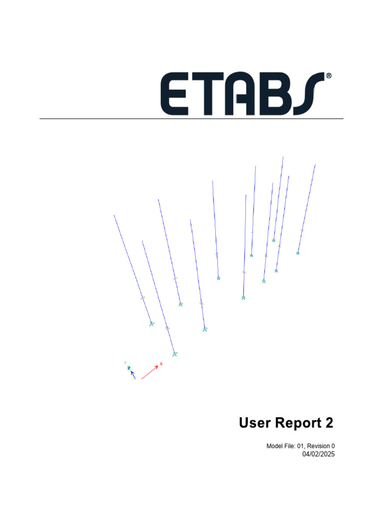 ETABS v22.4 Model File Overview | PDF | Beam (Structure) | Bending