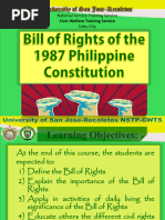 1987 Philippine Bill of Rights Overview | PDF