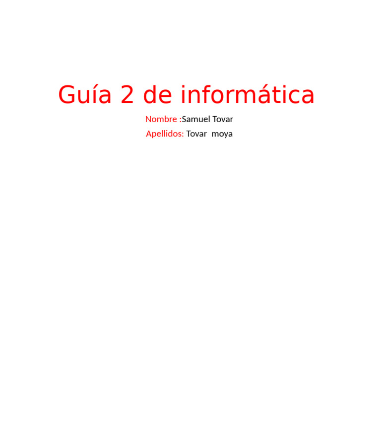 Guía 2 De Informática Pdf