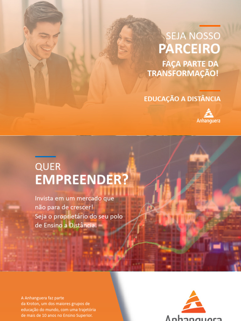 Invista em Polo de EAD Anhanguera | PDF | Educação à distância | Pós ...