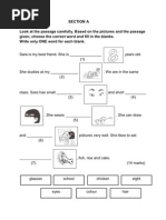 Soalan ENGLISH BI Bahasa Inggeris Tahun 2 Paper 2