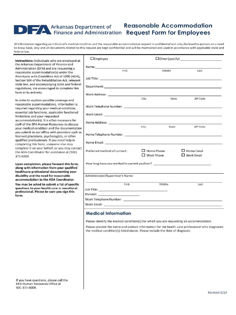 Reasonable Accommodation - Page-0001 | PDF