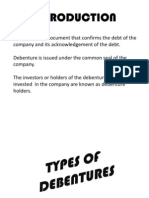 Types of Debentures