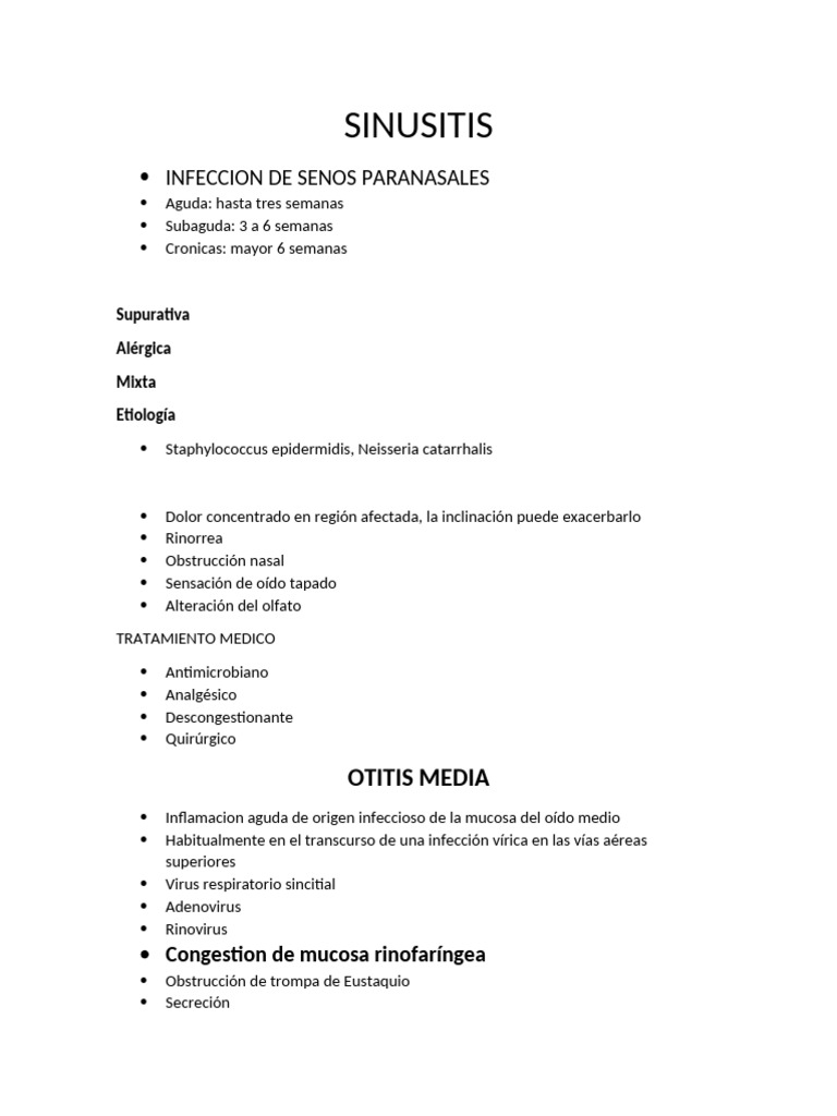 Guía Completa sobre Sinusitis y Otitis | PDF | Glaucoma ...