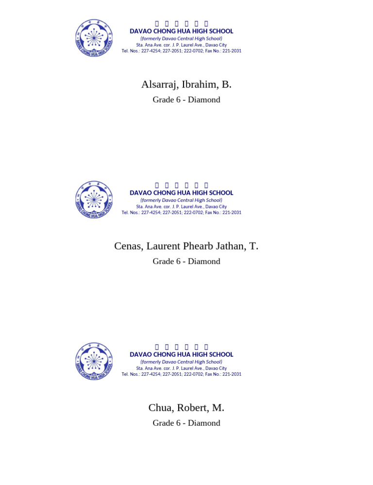 FORMAT Envelop Names | PDF