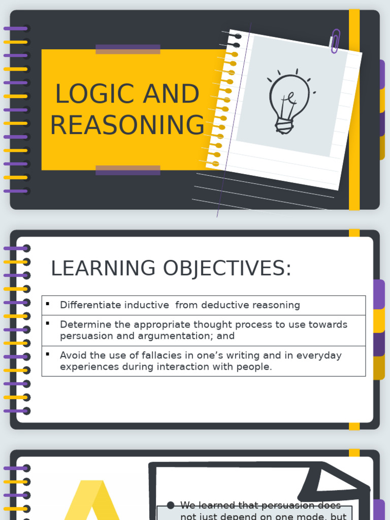 Logic and Reasoning in Persuasion | PDF | Argument | Logic