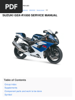 Suzuki GSX-R1000 Service Manual PDF | PDF | Throttle | Brake