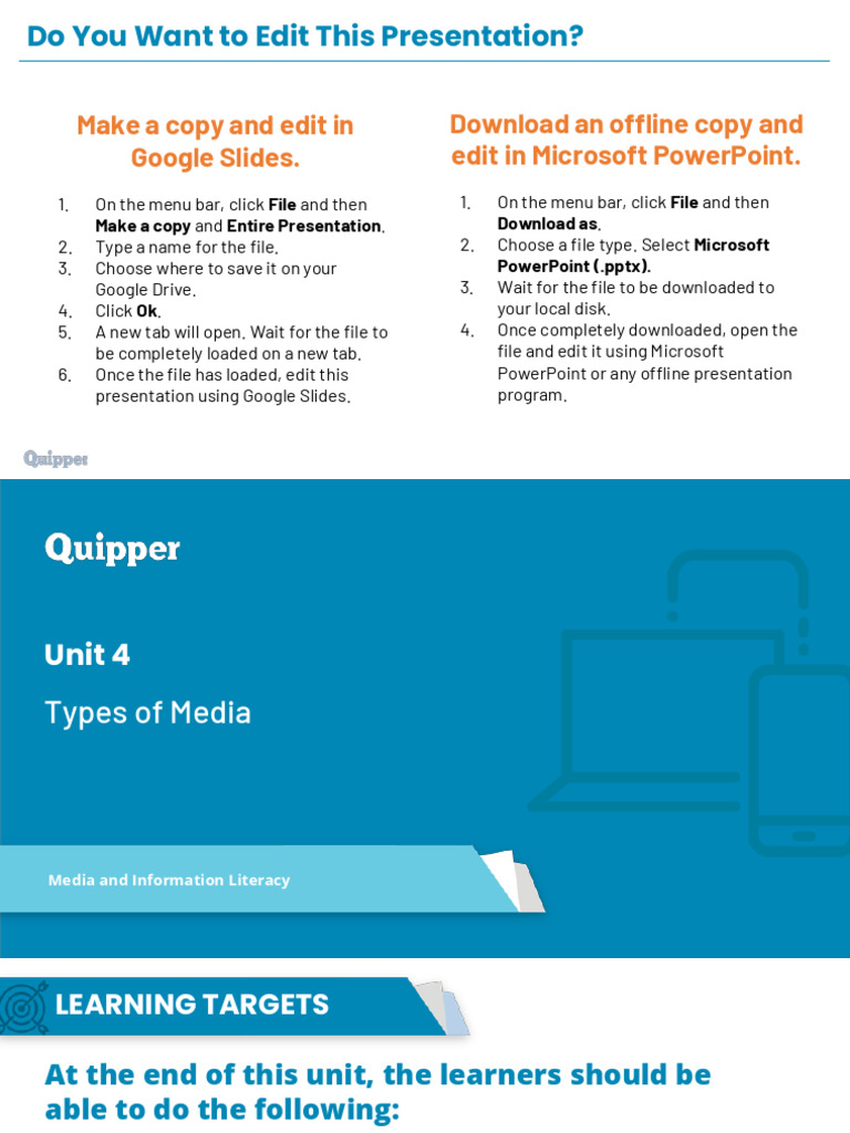 MIL 11 12 Q3 0401 Types of Media PS | PDF | Human Communication | Computing