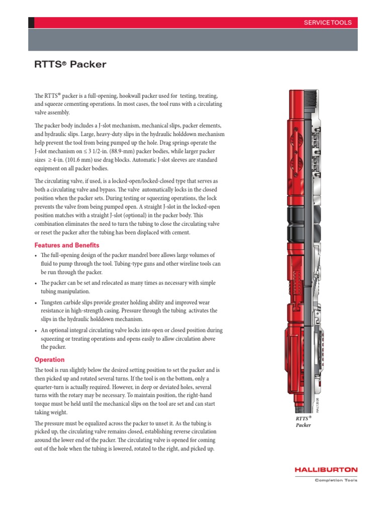 RTTS Packer Casing (Borehole) Strength Of Materials