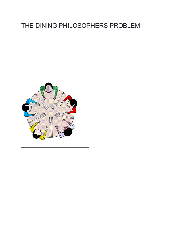 THE DINING PHILOSOPHERS PROBLEM | PDF | Concurrency (Computer Science)