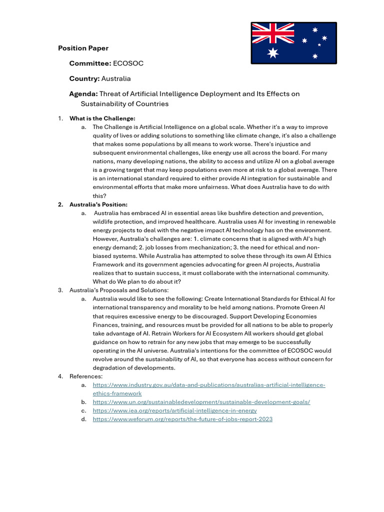 Akmalbek's Position Paper | PDF | Artificial Intelligence ...