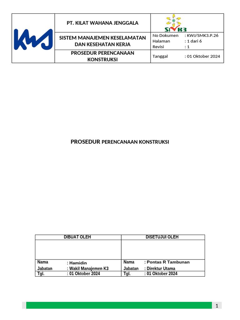 Prosedur Perencanaan Konstruksi | PDF