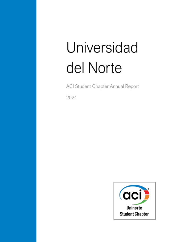 ACI Student Chapter Report 2024 | PDF | Road Surface | Concrete