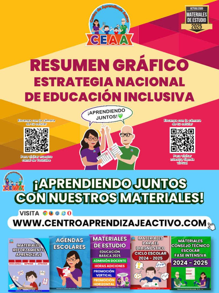 Estrategias para Educación Inclusiva 2025 | PDF | Aprendizaje | Plan de ...