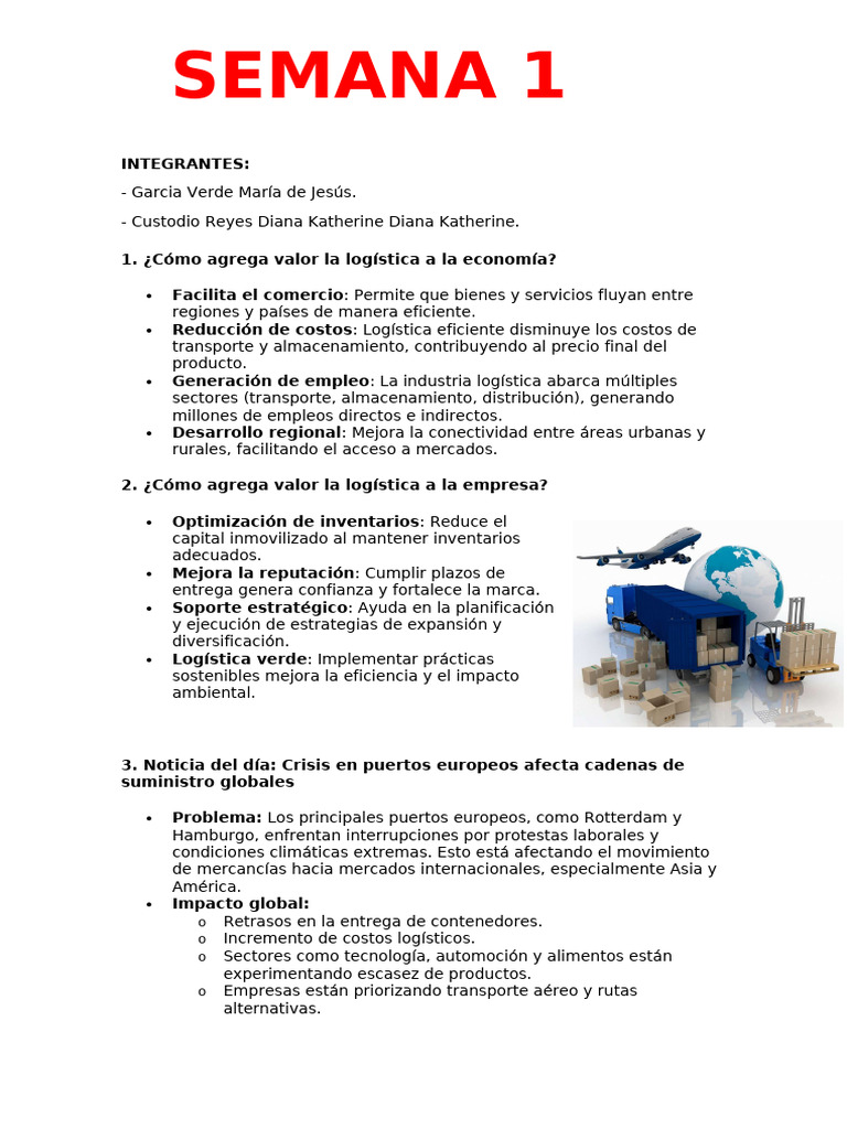 Logistica Semana1 | PDF | Logística | Obtención