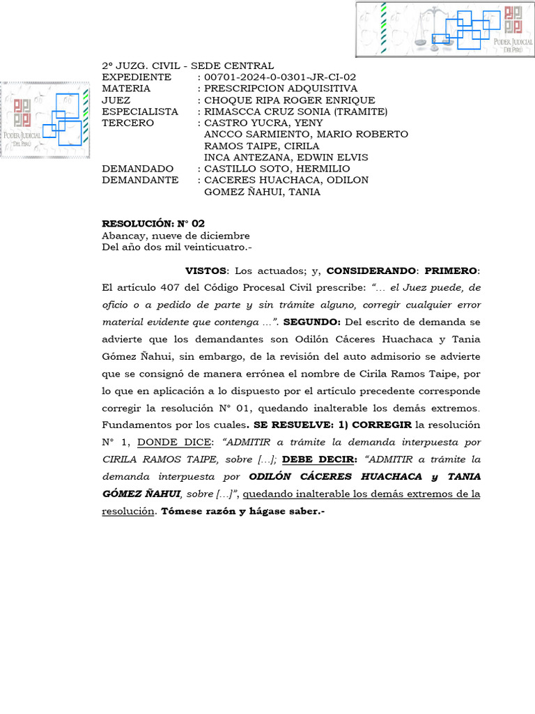 Res 2024007010154154000185768 | PDF | Separación de poderes | Judicaturas