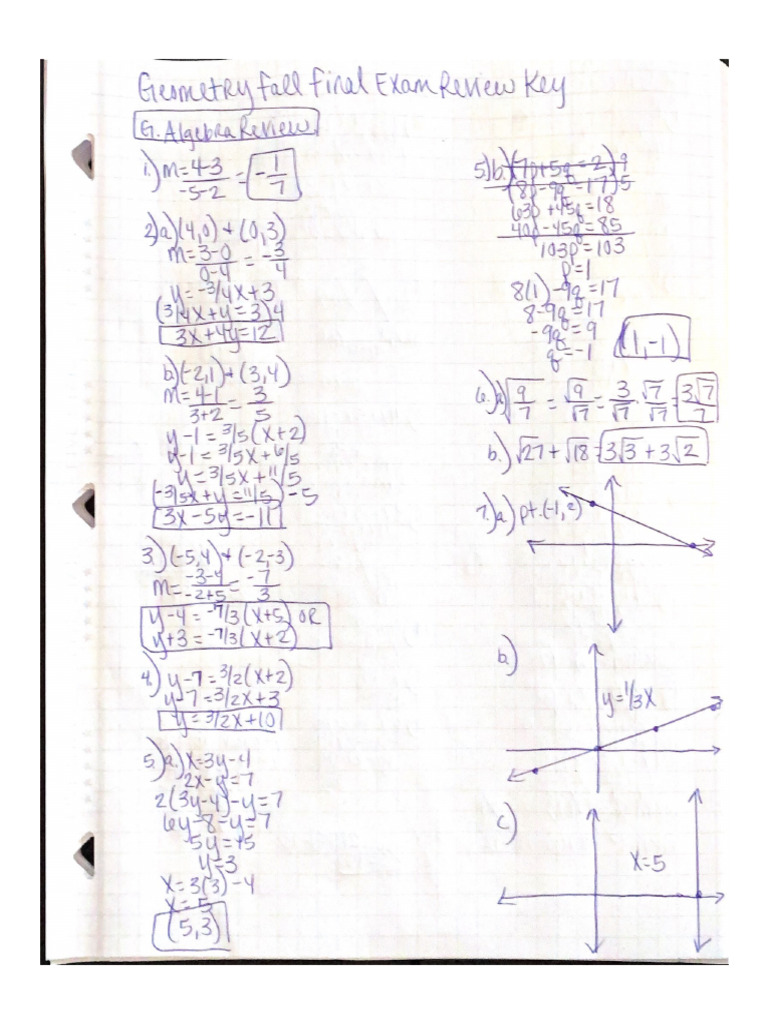 Geo fall final exam review 2022 key pdf elementary geometry