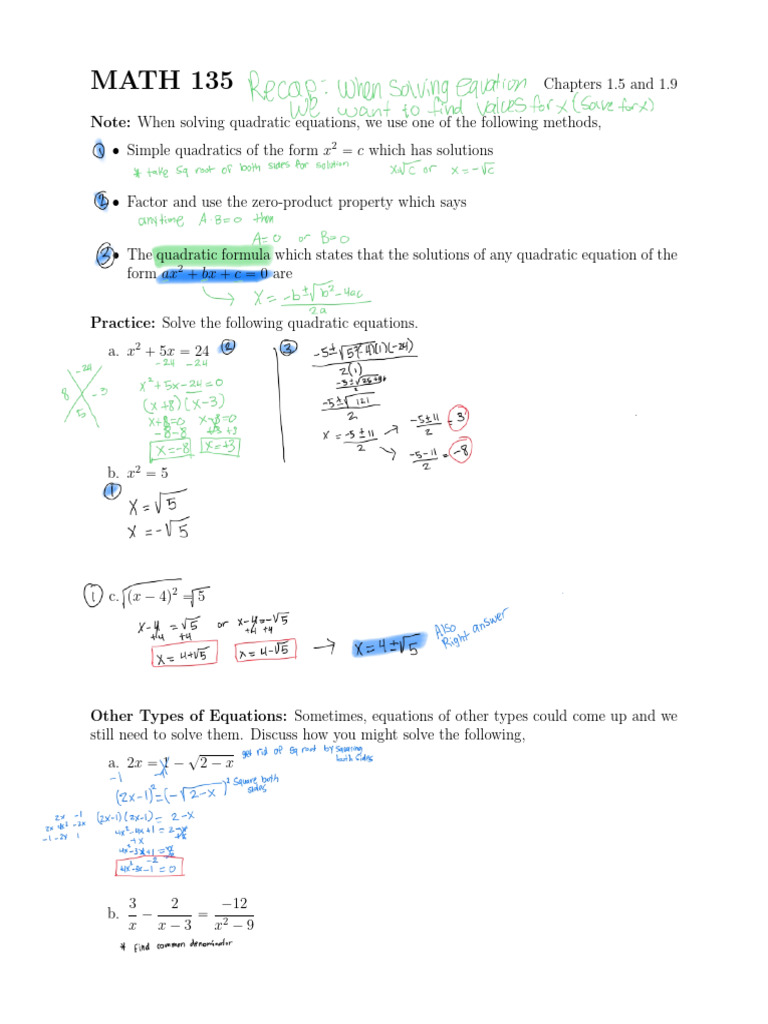 3cmath135 Ch1 5 1 9 | PDF