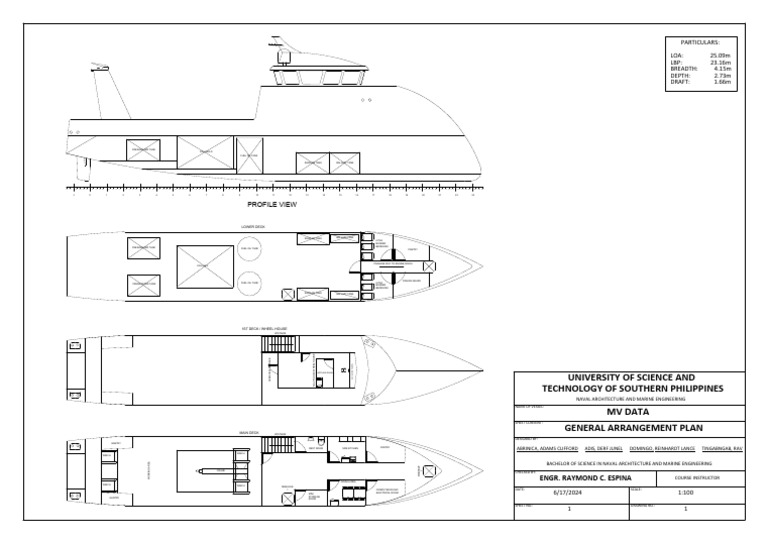 General Arrangement Plan PDF Watercraft Water Transport