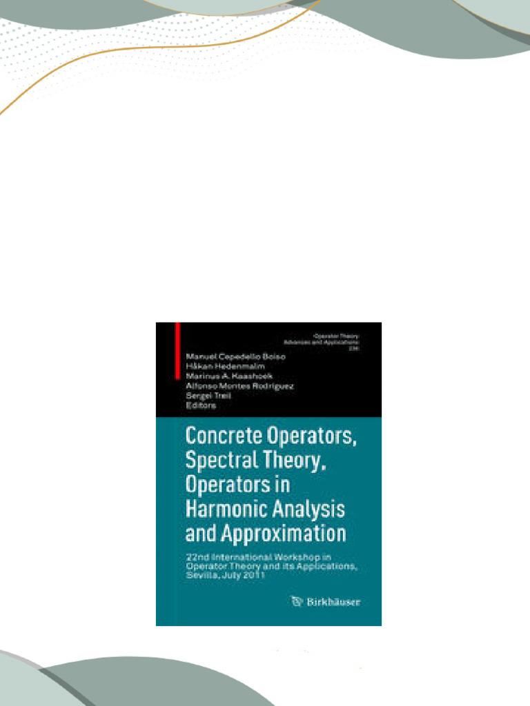 Get ebook concrete operators spectral theory operators in harmonic