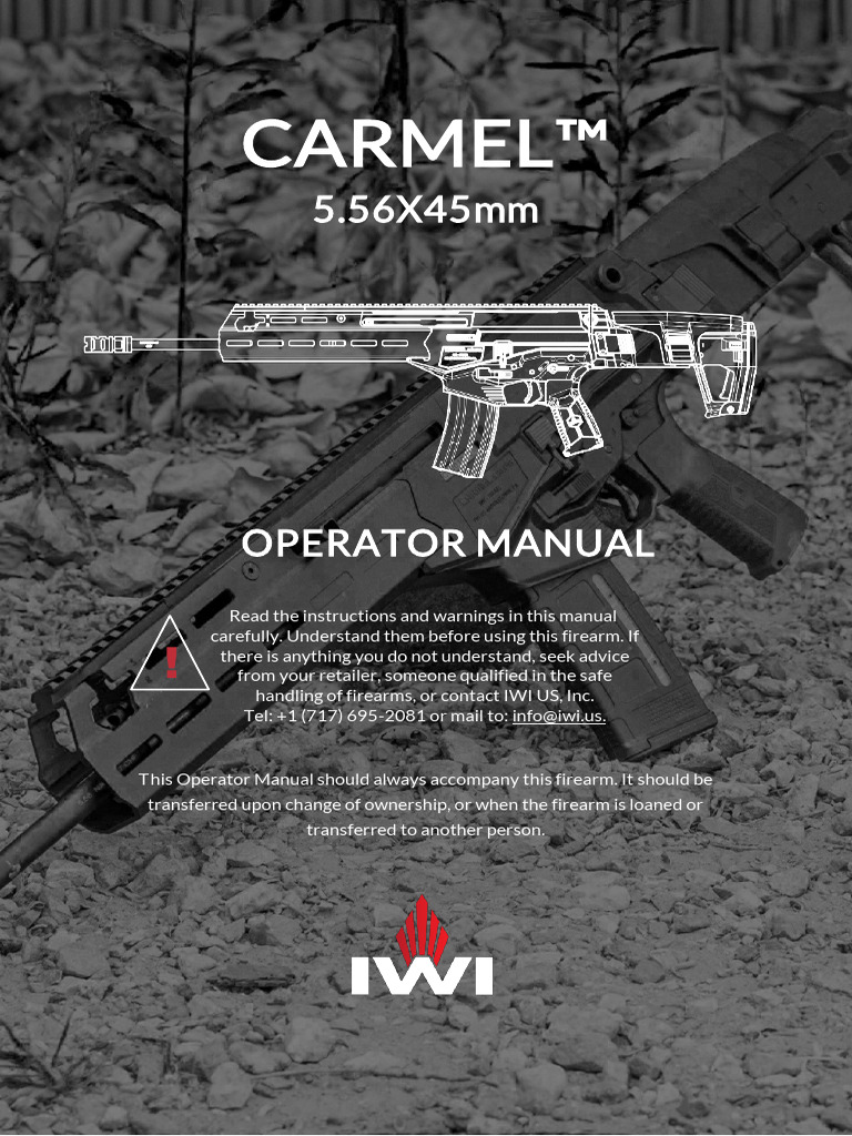 IWI Carmel 5.56 User Manual | PDF | Gun Barrel | Firearms