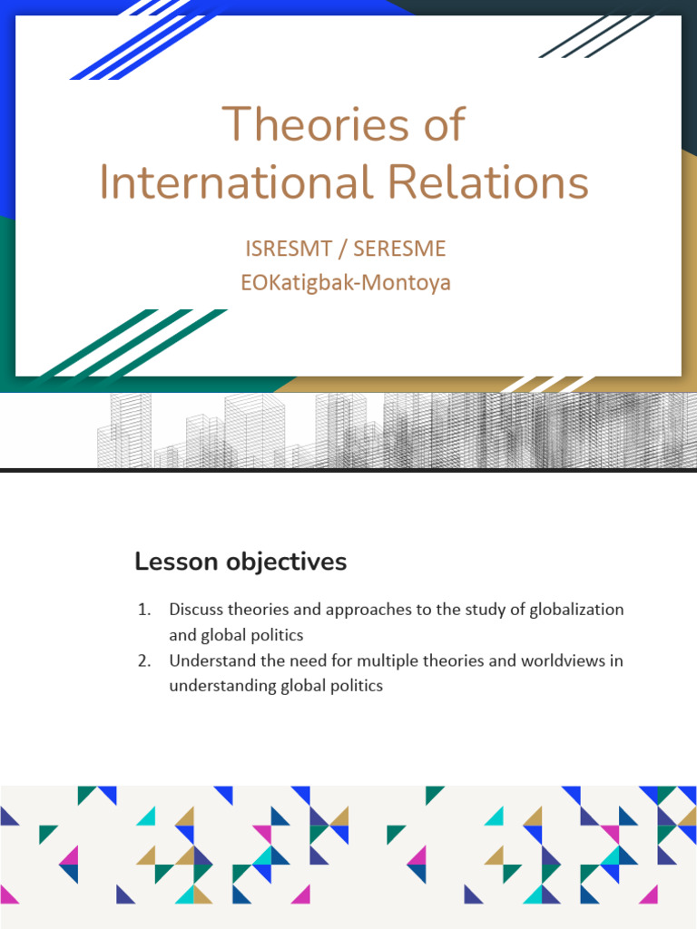 IRESMT - SERESME - Theories of International Relations | PDF ...