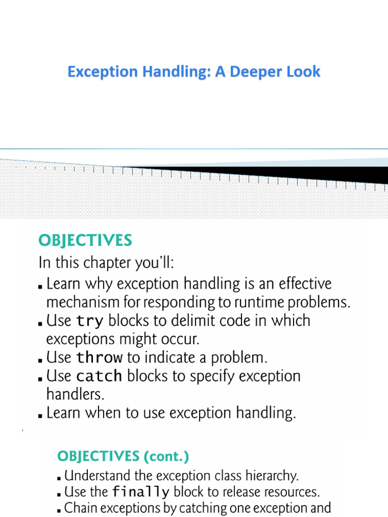 Exception Handling | PDF | All Rights Reserved | Intellectual Property Law