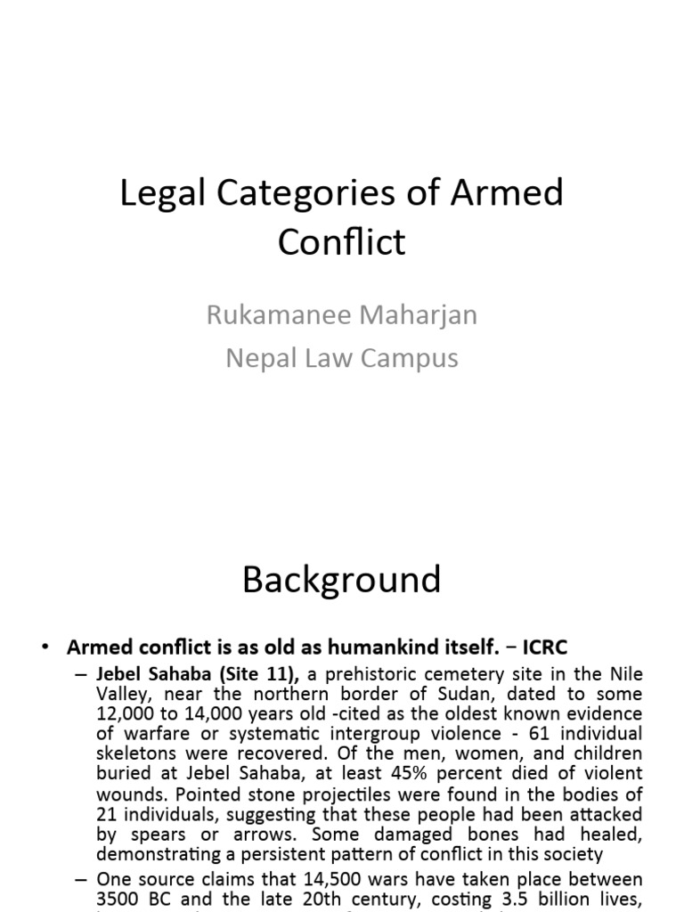 Legal Framework of Armed Conflicts | PDF | Military Occupation | Al Qaeda