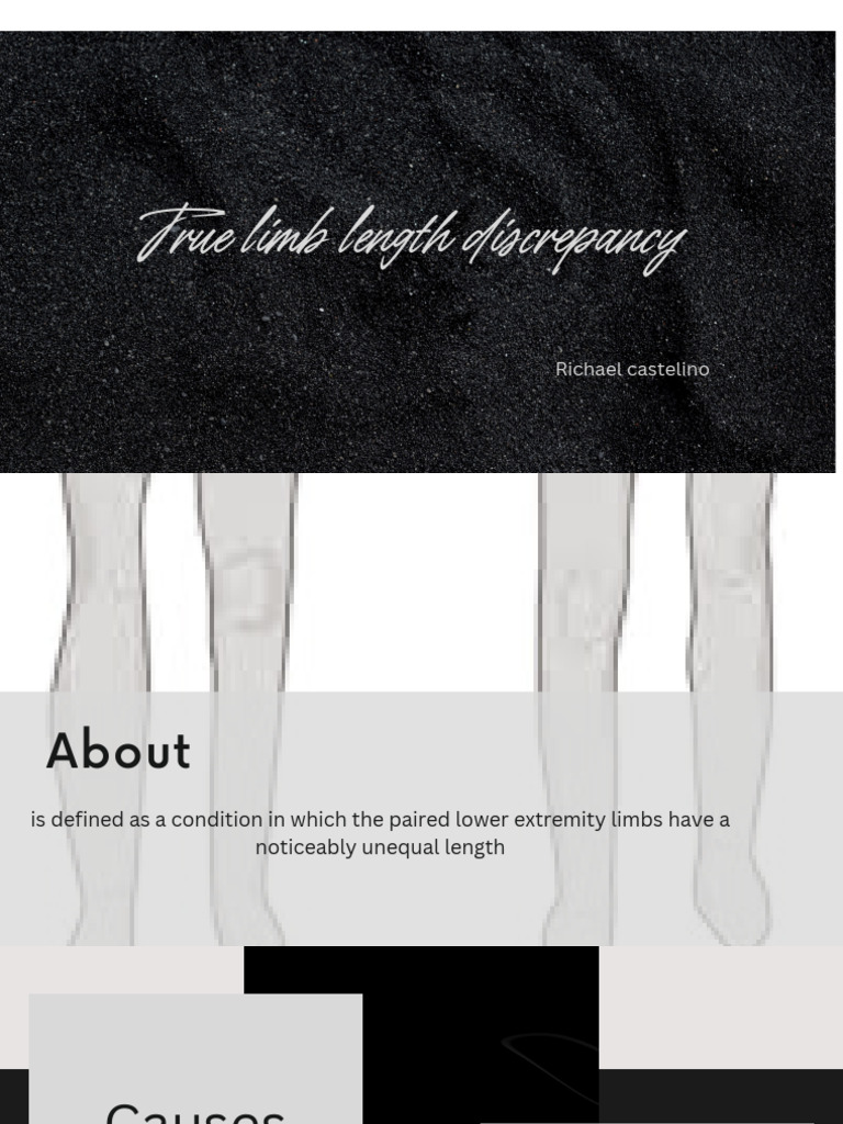True Limb Length Discrepancy Guide | PDF | Hip | Human Leg