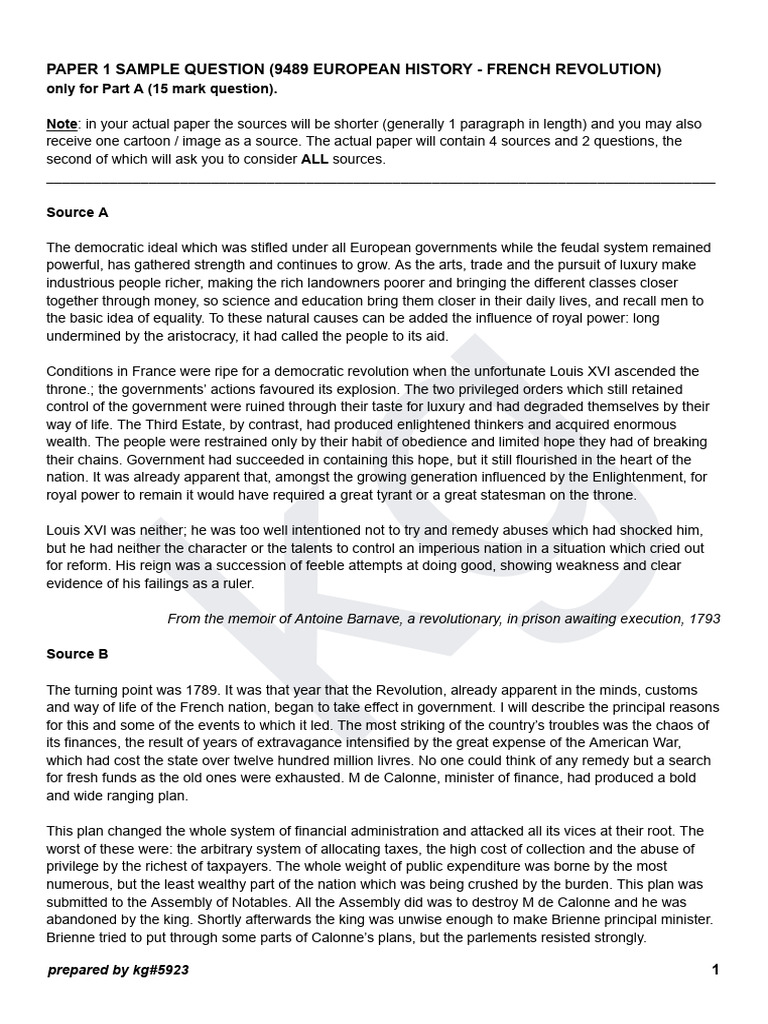 Causes of the French Revolution | PDF | French Revolution
