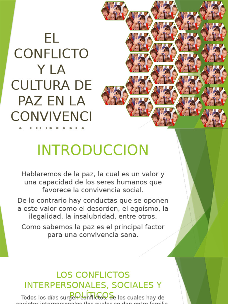 Cultura de Paz y Resolución de Conflictos | PDF | Conflicto (proceso ...