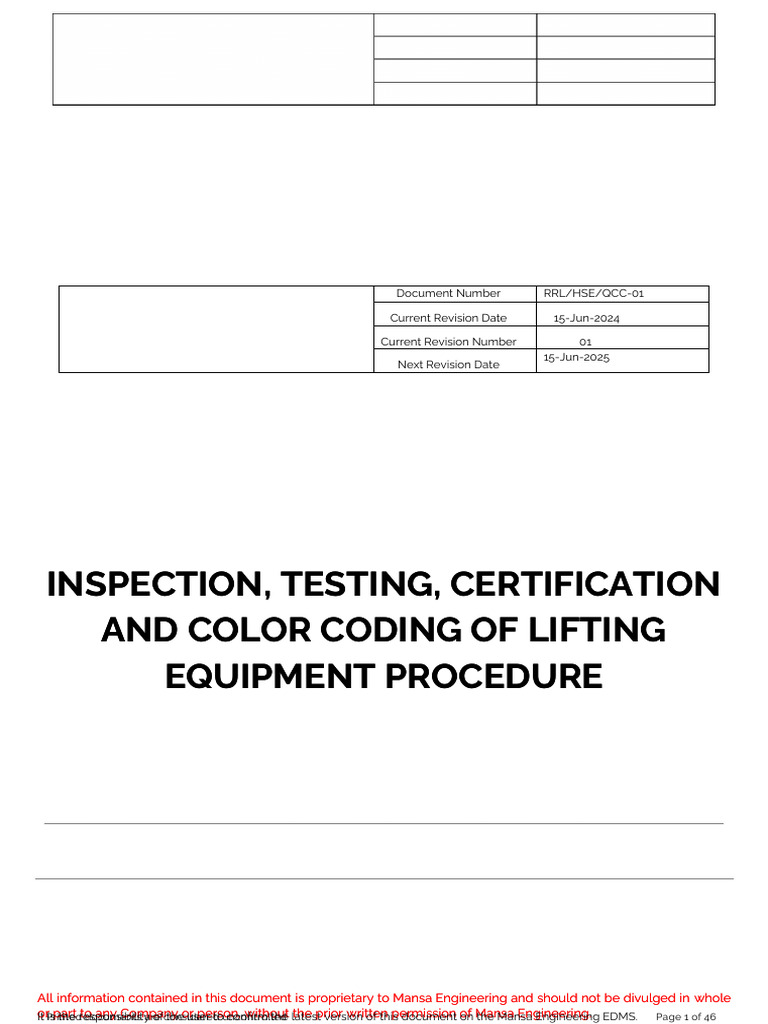 Lifting Equipment Testing & Certification Guide | PDF | Rope | Wear
