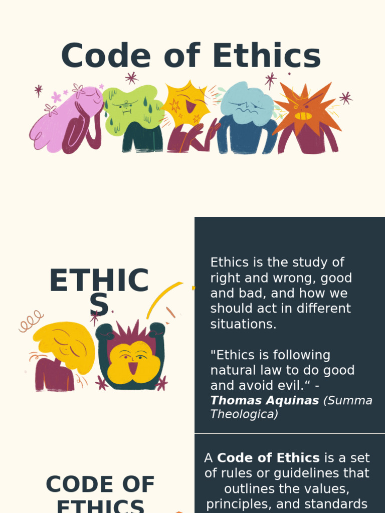 Comprehensive Code of Ethics Guide | PDF | Etiquette | Conflict Of Interest