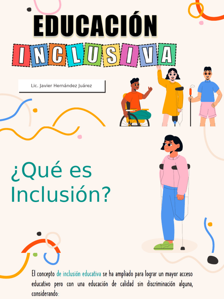 Educación Inclusiva | PDF | Invalidez | Cognición