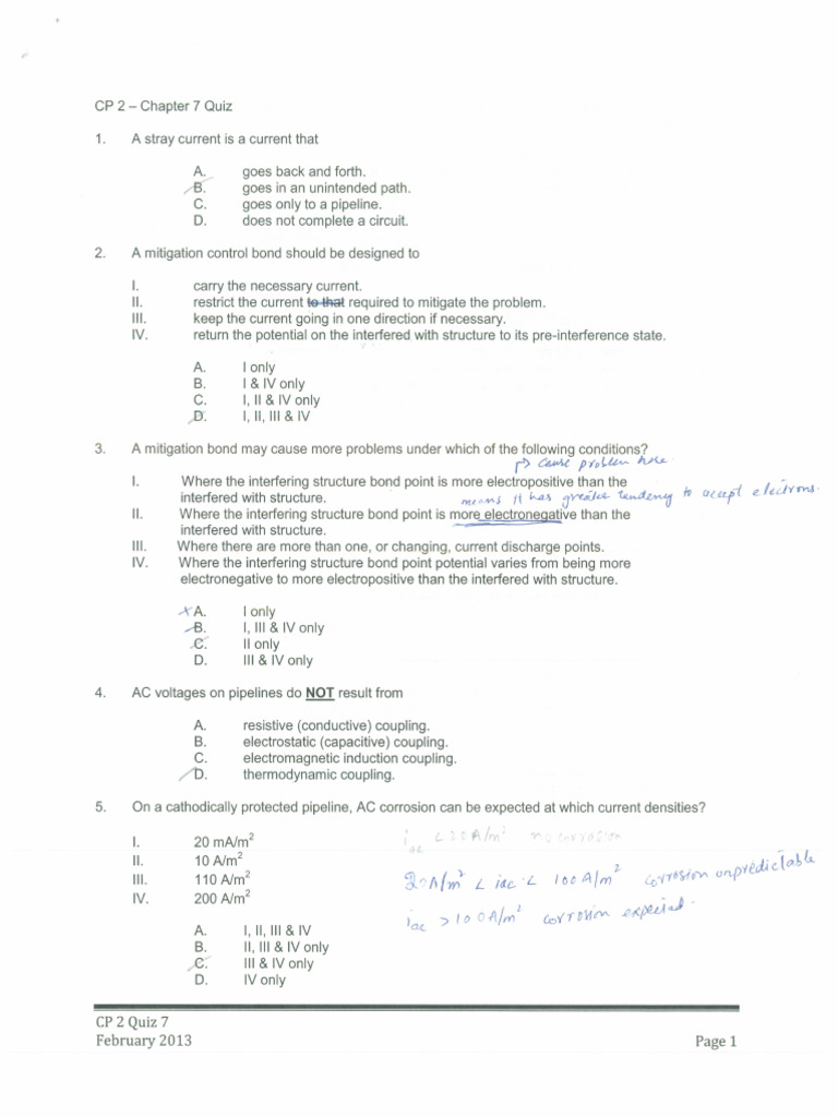 CP Question CH 7 | PDF