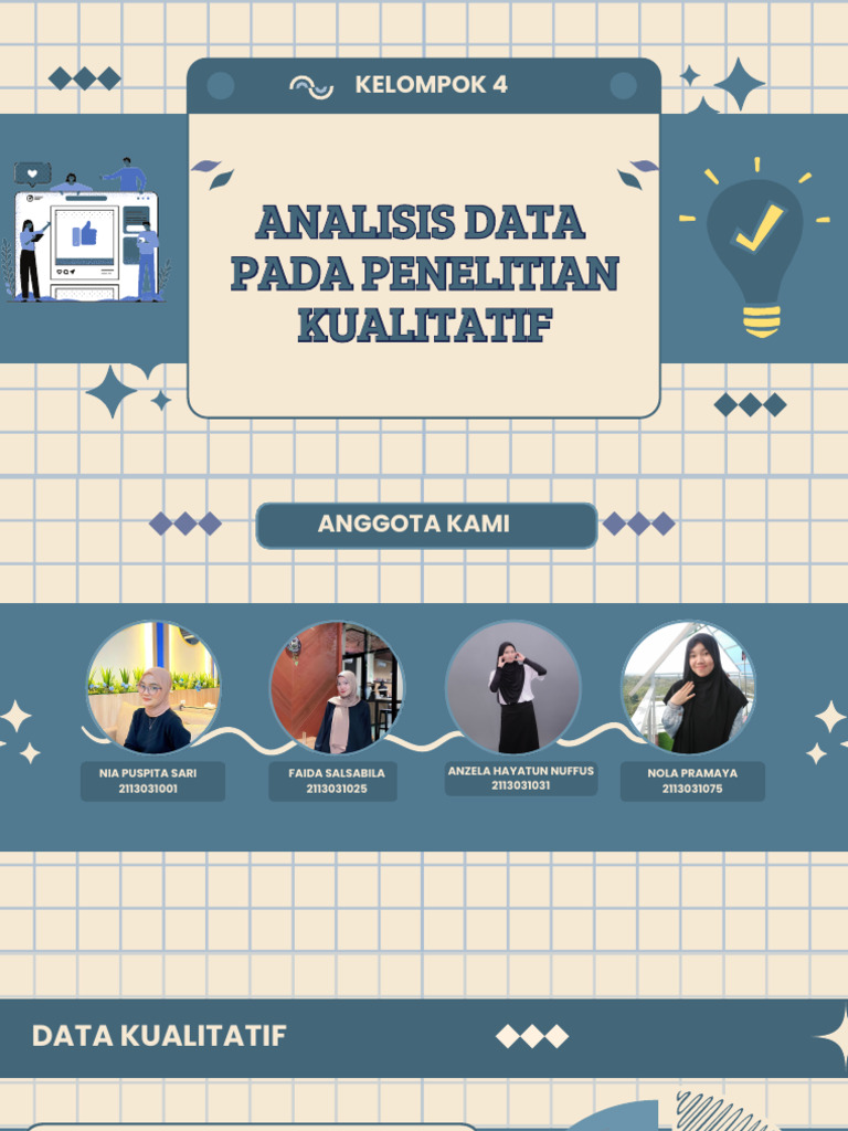 Kelompok 4 - Analisis Data Kualitatif | PDF