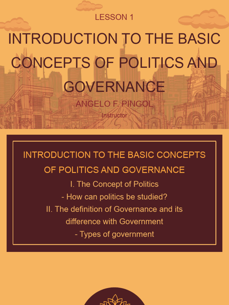 Basics of Politics and Governance Concepts | PDF | Governance | Institution