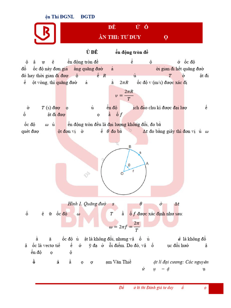 De Thi Thu So 01 Khoa Hoc Hs | PDF